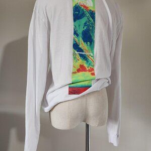 The NORTH FACE 100% Cotton White Long Sleeve Shirt. Mens SMALL.